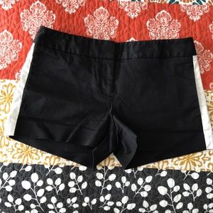 Express black and white shorts